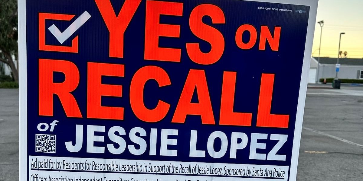 Yes on recall sign