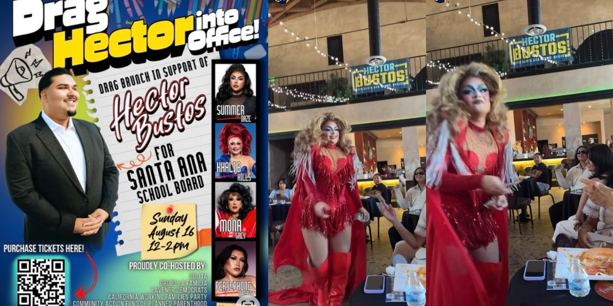 bustos drag fundraiser header graphic