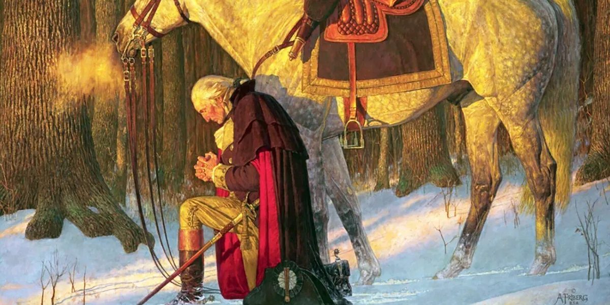 george washington prayer at valley forge feat