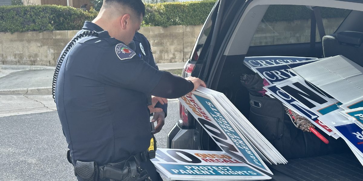 opd with stolen no on recall signs